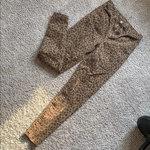 American Eagle leopard jeans